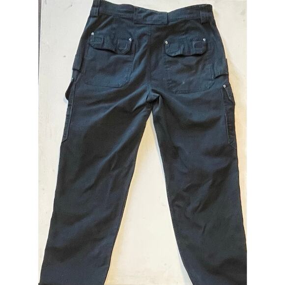 Duluth Trading Co. Flex Fire Hose Cargo Work Pants Black 34x34 Utility Gorpcore - Picture 10 of 14